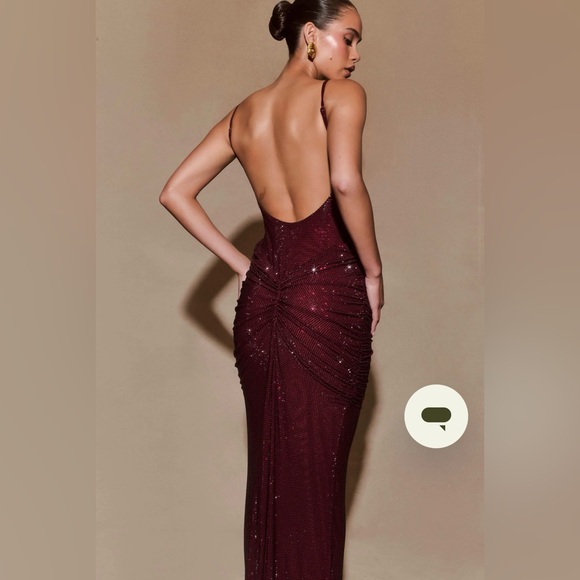 MESHKI brand new Roisin Diamante Maxi Dress - Picture 3 of 6